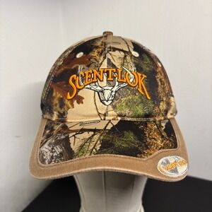 Scentlok Hunting Gear Sports Hat Cap Strapback Camoflage Green Camo Hook Loop